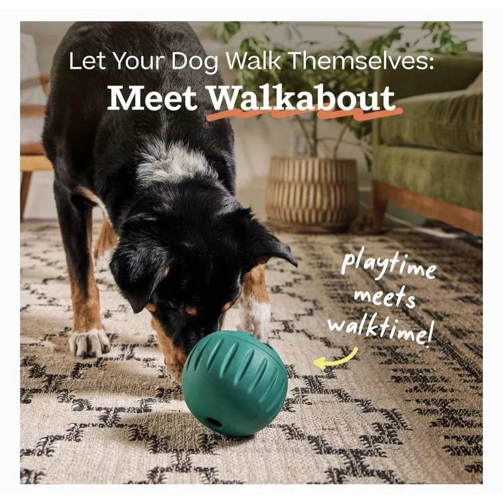 Large WOOF Walkabout Dog Puzzle Enrichment Toy & Slow Feeder Kibble Dispenser